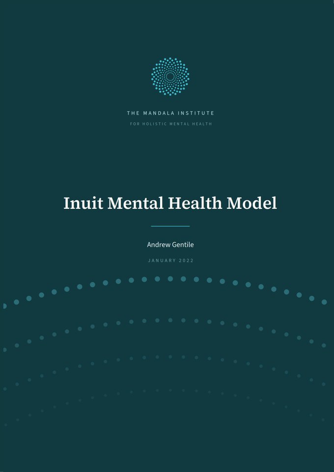 First page of the Inuit Mental Health Model (PDF)